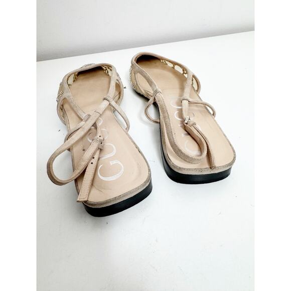 GUCCI Demi Crystal GG Slingback Ballerina Flats size 39 - Picture 8 of 12